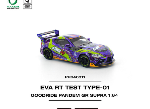 Load image into Gallery viewer, (Pre-order) POP RACE 1/64 eva rt test type-01 goodride pandem gr supra
