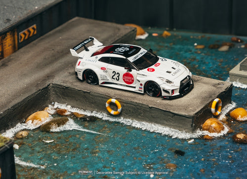 Load image into Gallery viewer, (Pre-order) Tarmac Works LB-Silhouette WORKS GT NISSAN 35GT-RR  White Diecast
