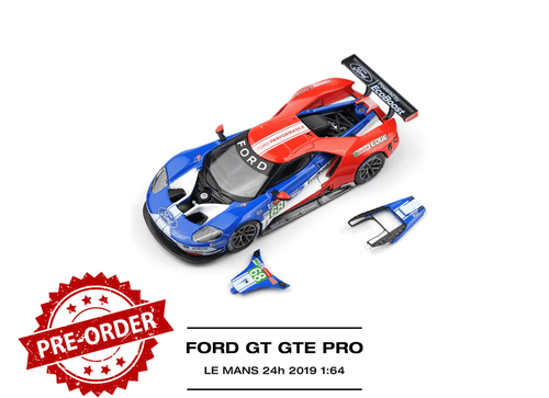 Load image into Gallery viewer, (Pre-order) POPRACE 1/64 - FORD GT GTE PRO LE MANS 24H 2019 Diecast Model Car
