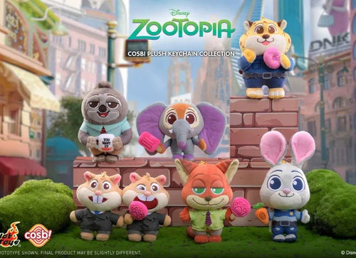 Load image into Gallery viewer, Hot Toys Disney Zootopia 2 Series Cosbi Plush Keychain Collection Set of 6
