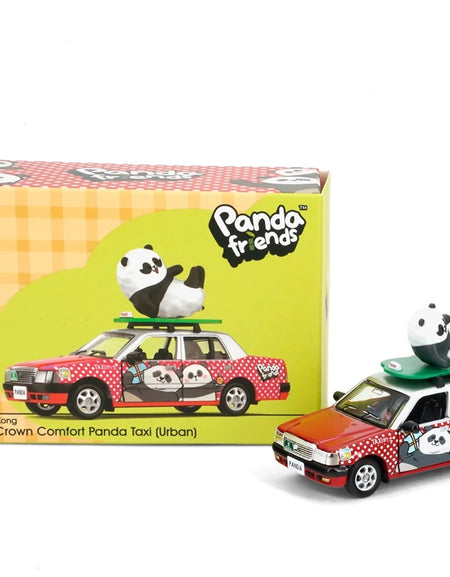 Tiny City Die-cast 1/64 - Tiny x Panda Friends Toyota Crown Comfort Taxi (Urban)