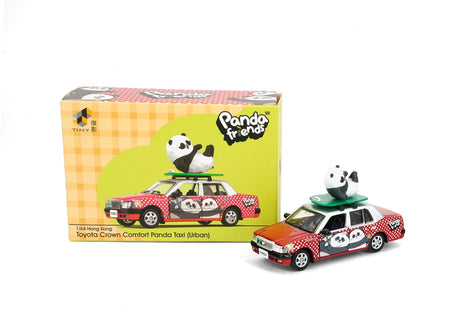 Tiny City Die-cast 1/64 - Tiny x Panda Friends Toyota Crown Comfort Taxi (Urban)
