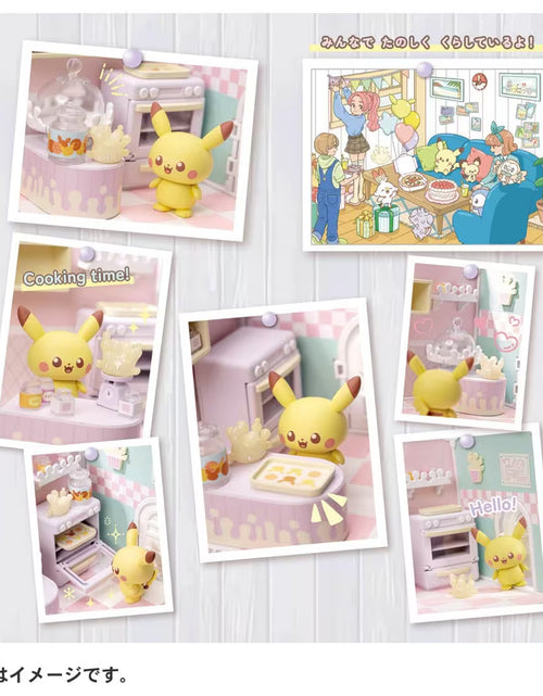 Load image into Gallery viewer, Takara Tomy Pokemon PokePiece House Kitchen Milcery &amp; Pikachu set
