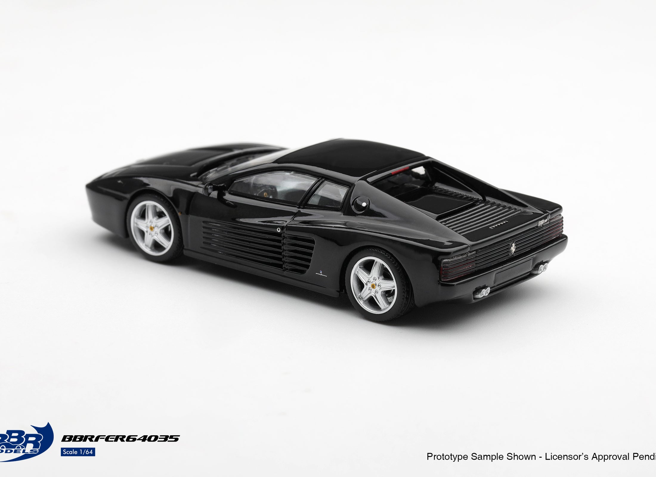 (Pre-order) BBR 1/64 Ferrari 512 TR Nero (Black) Diecast Model Car
