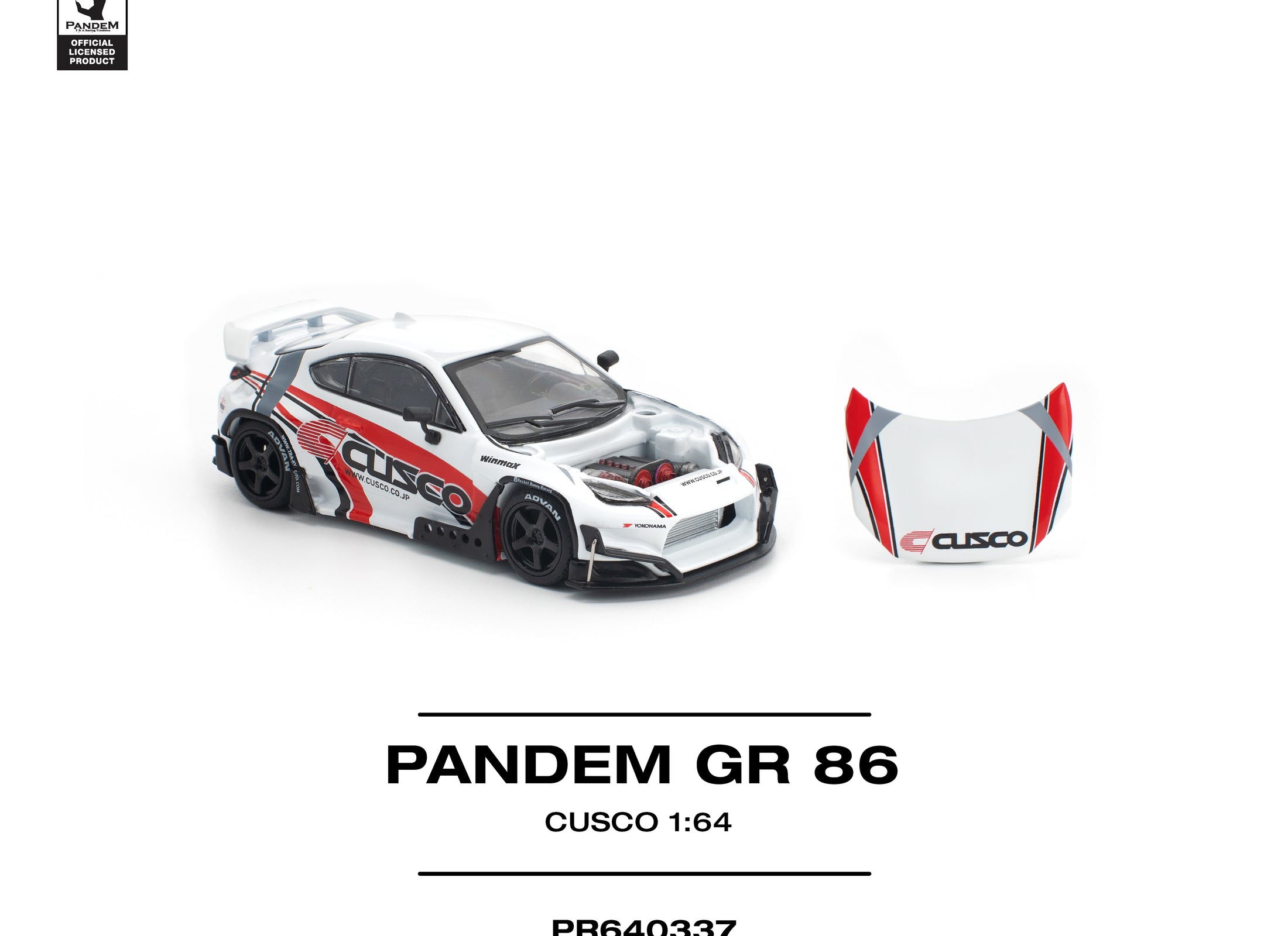 (Pre-order) POPRACE 1/64 PANDEM GR86 - CUSCO Diecast Model Car