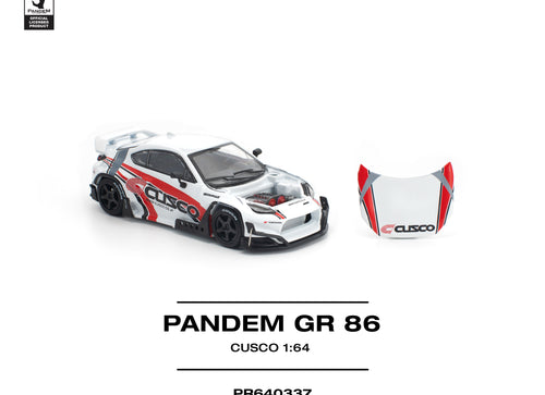 Load image into Gallery viewer, (Pre-order) POPRACE 1/64 PANDEM GR86 - CUSCO Diecast Model Car
