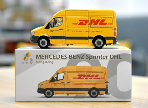 Load image into Gallery viewer, Tiny City 90 Die-cast 1/76 Model Car - MERCEDES-BENZ Sprinter FL DHL Model Car
