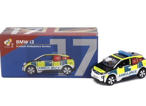 Load image into Gallery viewer, Tiny City UK17 Die-cast Model Car - BMW i3 Scottish Ambulance Service
