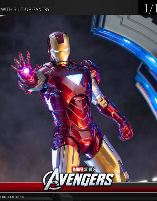 Load image into Gallery viewer, ZD Toys Marvel Avengers 1/10 MK6 With Suit-up Gantry Action Figure Set
