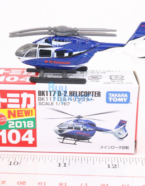 Load image into Gallery viewer, Takara Tomy Hyper Rescue Drive No.104 BK117 D-2 Helicopter Scale Diecast toy car
