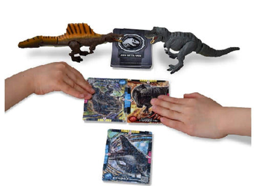 Load image into Gallery viewer, Takara Tomy Ania Jurassic World Titanosaurus Dinosaur Figure with Battle Card
