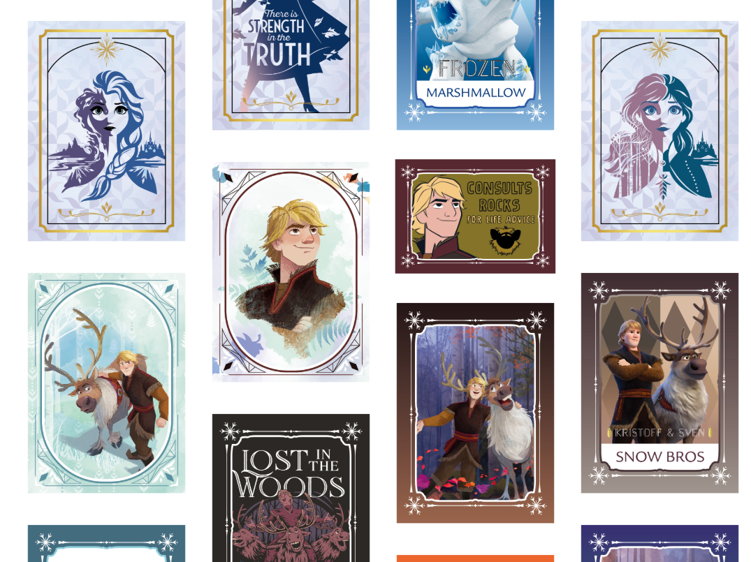 COSMOS Collectible Disney Snow Princess Collectible Card Box Set (80 cards SET)
