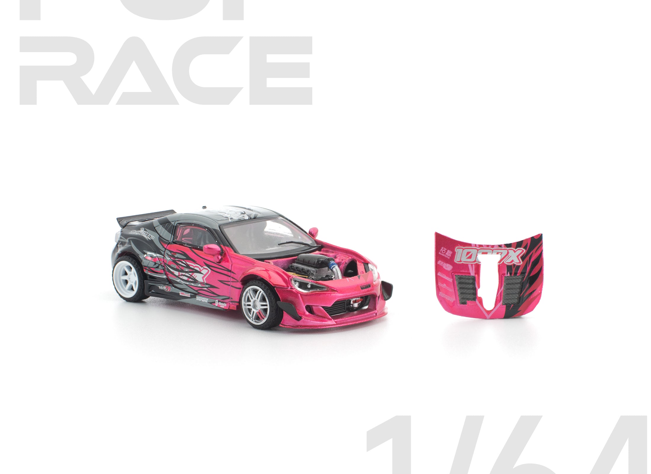 (Pre-order) POPRACE 1/64 1087x GT86 Team Diecast Mdoel Car