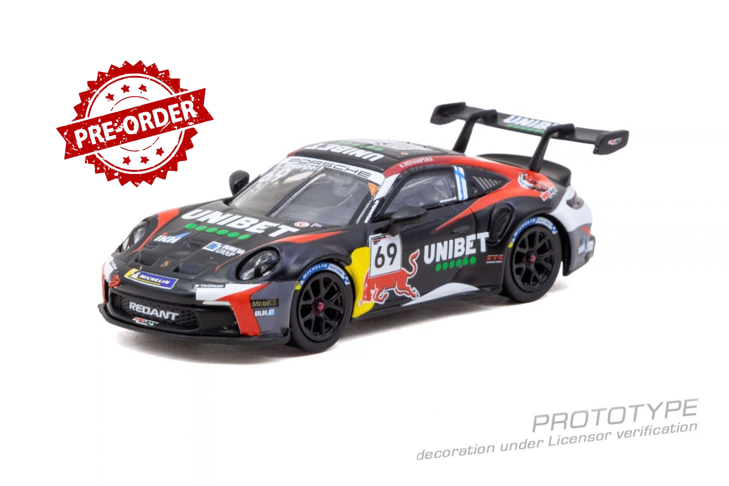 (Pre-order) Tarmac Works 1/64 Porsche 911 GT3 Cup (992) Porsche Carrera Cup 2024