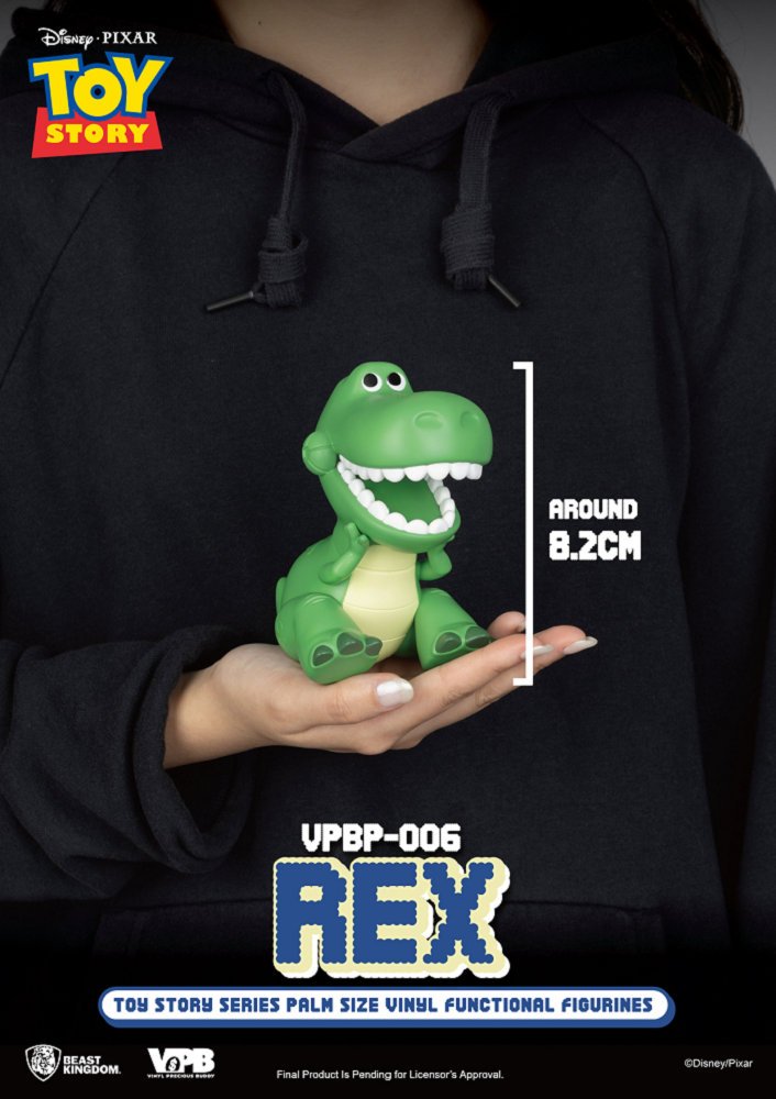 Beast Kingdom VPBP-006 TOY STORY Palm Size Vinyl Functional Figurines Rex