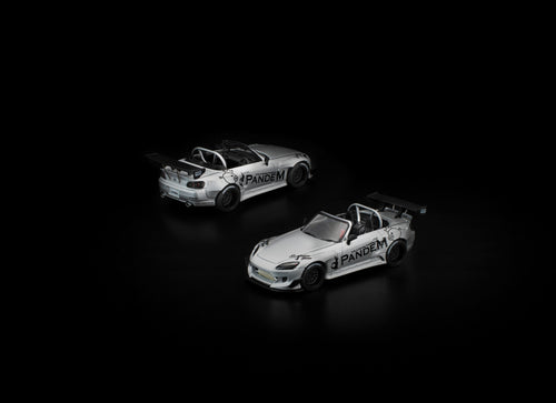 Load image into Gallery viewer, (Pre-order) POPRACE 1/64 PANDEM S2000 SILVER #PR640451 Diecast Model Car
