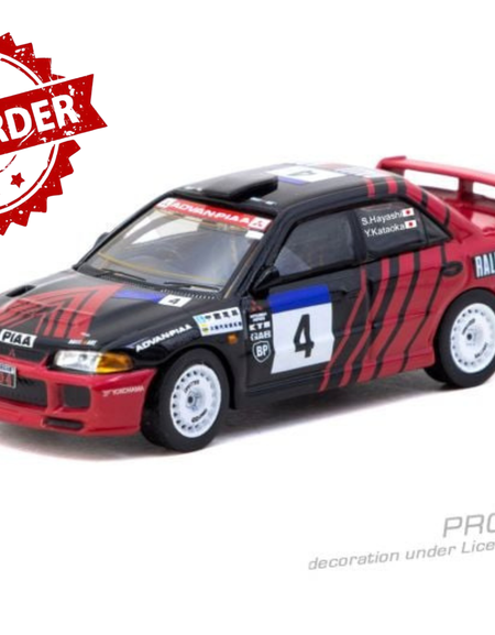 (Pre-order) Tarmac Works 1/64 Mitsubishi Lancer Evolution III China Rally 1998