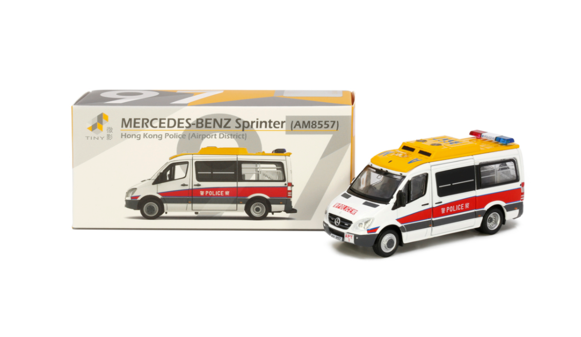 Tiny City 97 Die-cast Model Car - Mercedes-Benz Sprinter Police APT (AM8557)