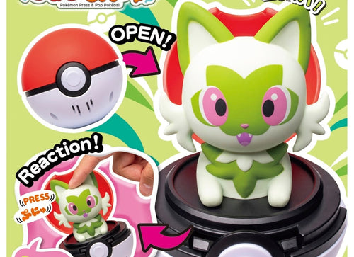 Load image into Gallery viewer, Takara Tomy Pokemon Pocket Monsters Pyokopuni Sprigatito Figure
