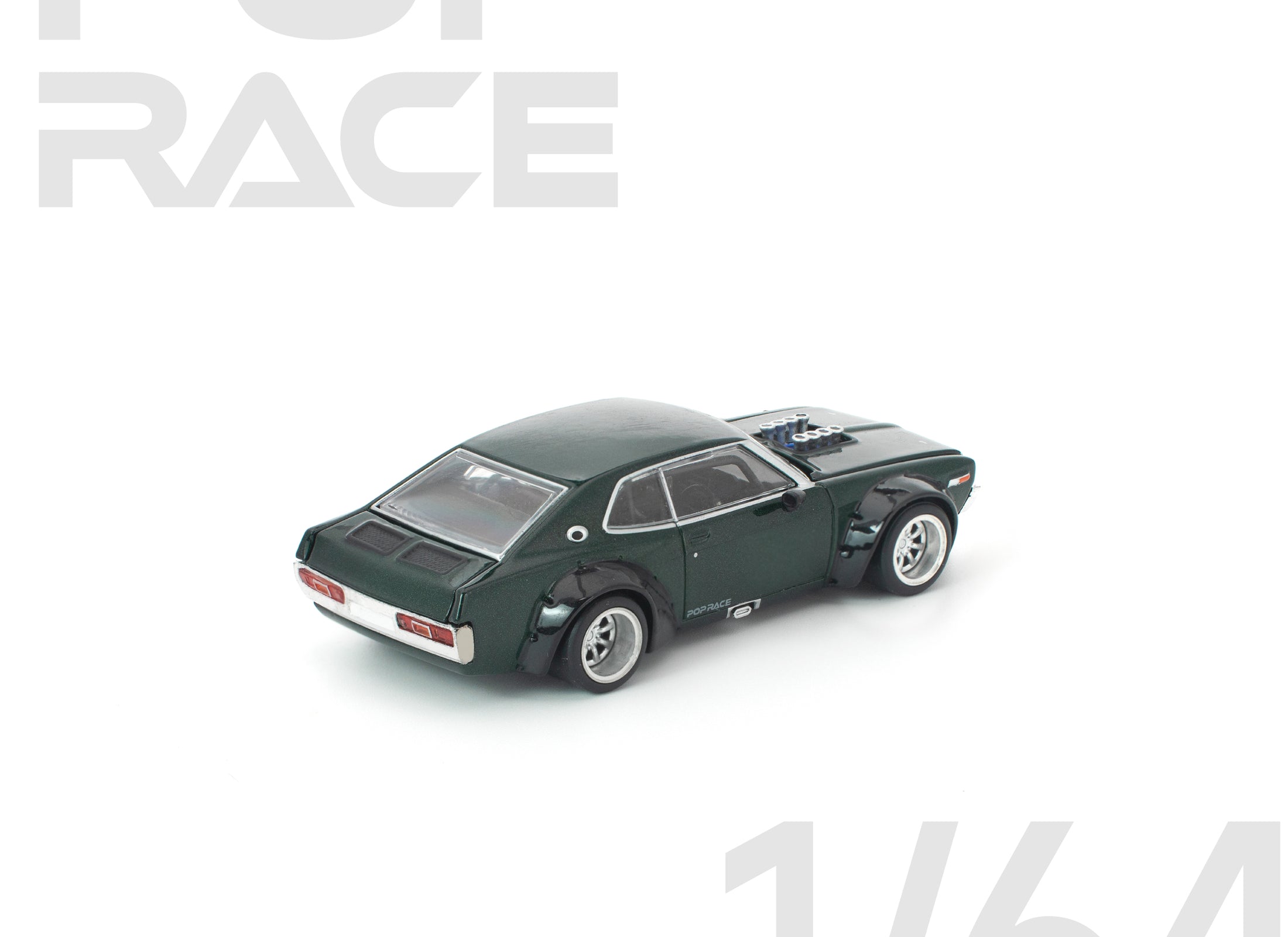 (Pre-order) POPRACE 1/64 LAUREL C130 GREEN Diecast Model Car #PR640331