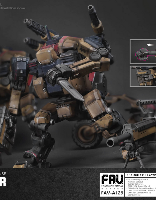 Load image into Gallery viewer, Acid Rain x Toy Alliance FAV-A129 Duergar D2R-w 1/18 Action Figure
