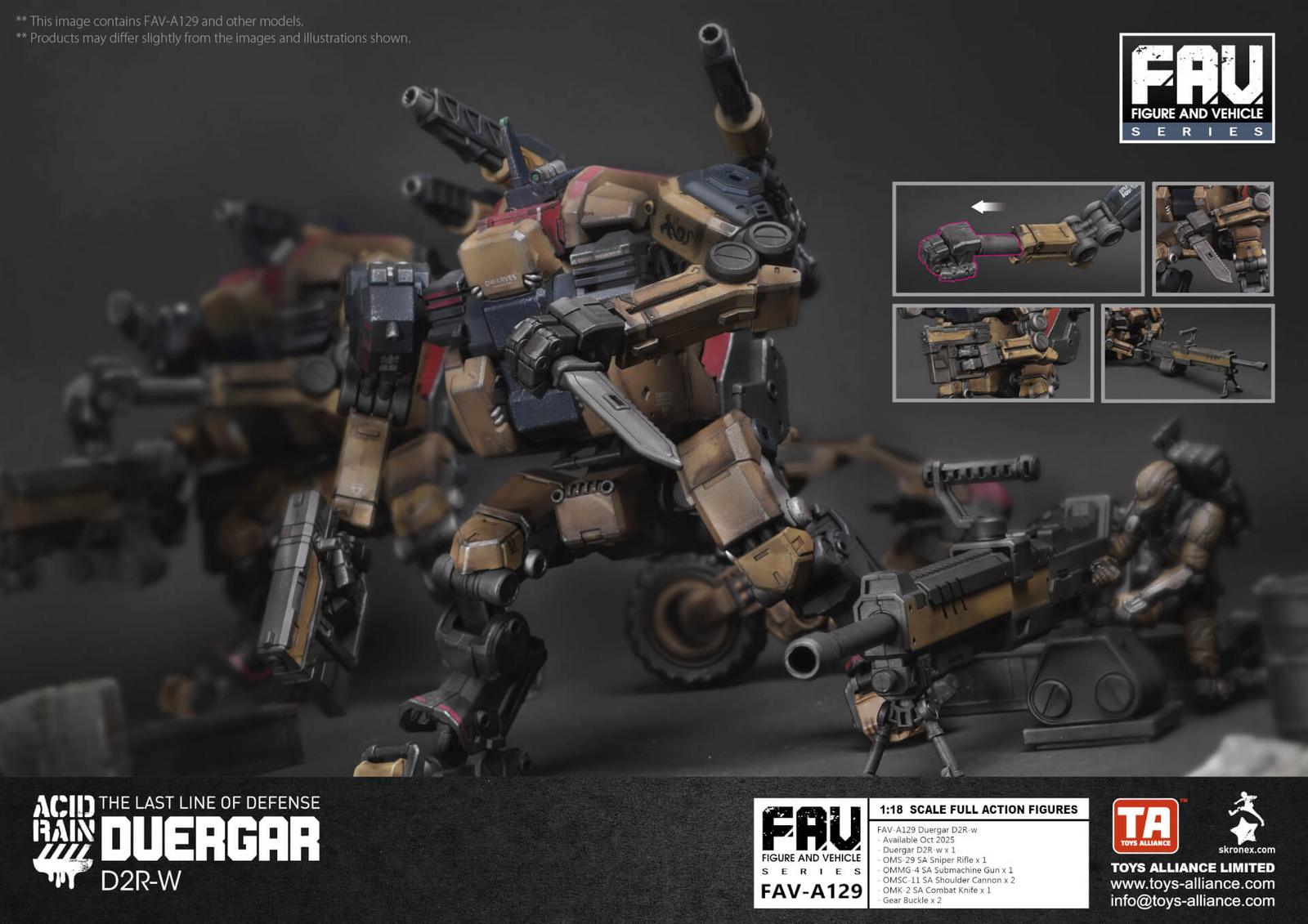 Acid Rain x Toy Alliance FAV-A129 Duergar D2R-w 1/18 Action Figure
