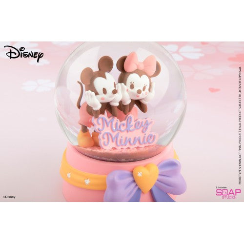 Soap Studio Figure: Disney Cherry Blossom - Mickey Minnie Snow Globe