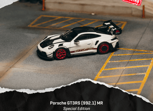 Load image into Gallery viewer, (Pre-order) Tarmac Works 1/64 Porsche GT3RS (992.1) MR White Red Tarmac Special
