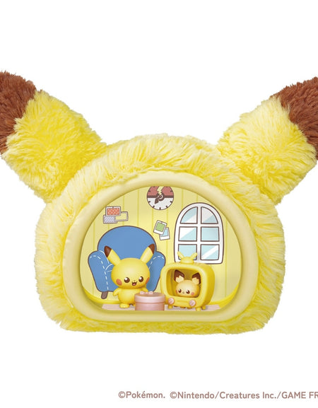 Takara Tomy Pokemon PokePeace Fluffy Time Relaxing with Pikachu Collectibles