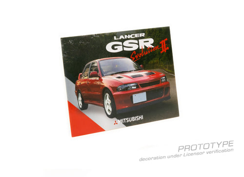 Load image into Gallery viewer, Tarmac Works 1/64 Mitsubishi Lancer GSR Evolution II Red Model Car
