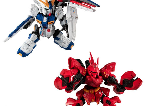 Load image into Gallery viewer, BANDAI MOBILITY JOINT GUNDAM RX-93ff νGUNDAM &amp; MSN-04FF SAZABI SET W/O GUM
