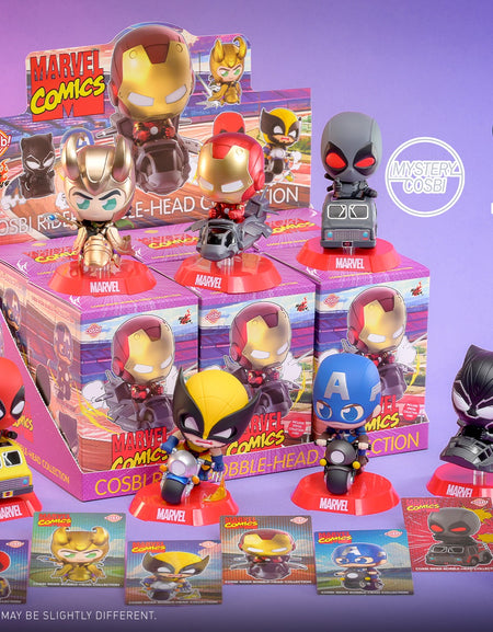 Hot Toys Marvel Comics - Marvel Cosbi Rider Bobble-Head Collection (Set of 6)