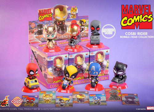 Load image into Gallery viewer, Hot Toys Marvel Comics - Marvel Cosbi Rider Bobble-Head Collection (Set of 6)
