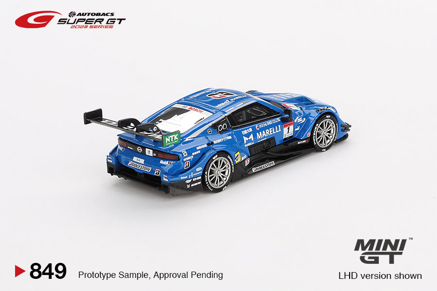 Mini GT #849 Nissan Z GT500 #1 MARELLI IMPUL Z TEAM IMPUL 2023 SUPER