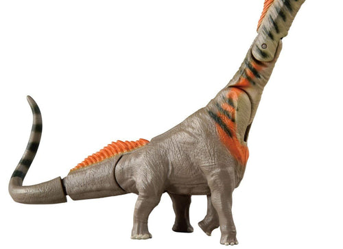Load image into Gallery viewer, Takara Tomy Ania Jurassic World Titanosaurus Dinosaur Figure with Battle Card
