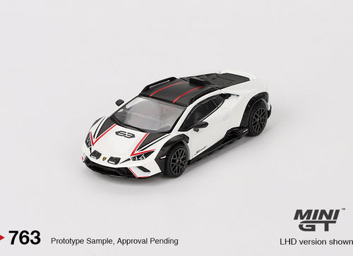 Load image into Gallery viewer, Mini GT #763 1/64 Lamborghini Huracan Sterrato Bianco Asopo (RHD)
