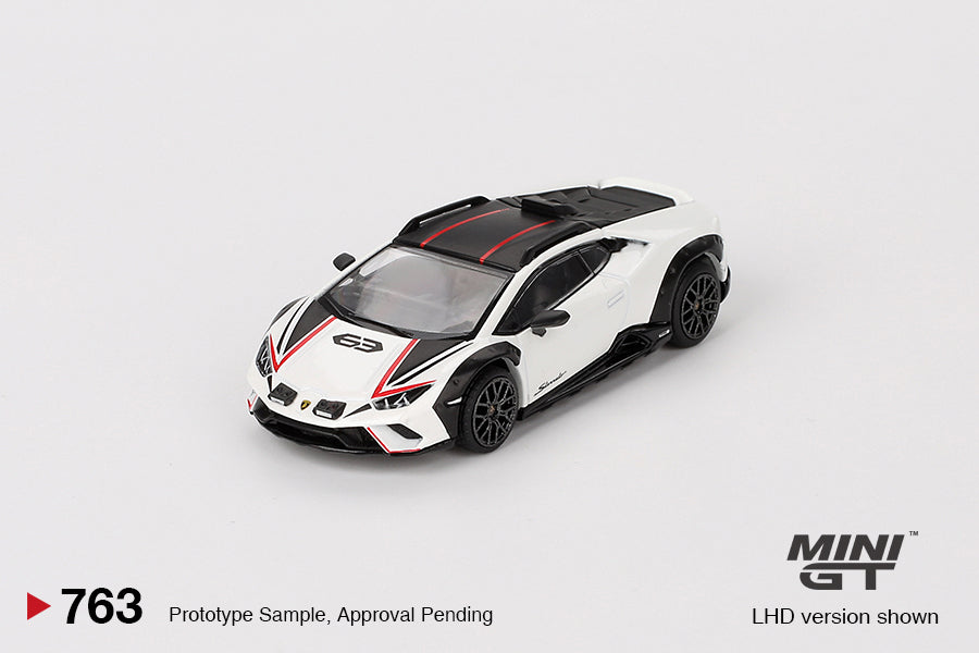 Mini GT #763 1/64 Lamborghini Huracan Sterrato Bianco Asopo (LHD)