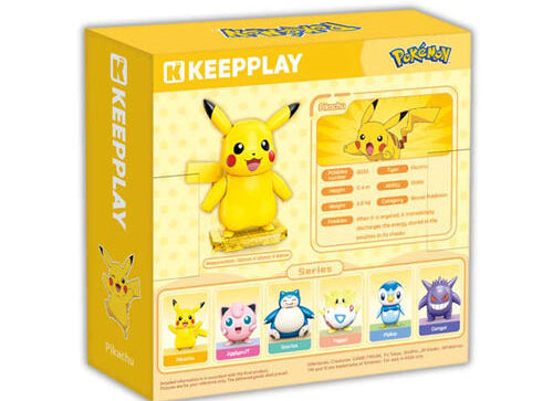 Load image into Gallery viewer, Qman Keeppley Pikachu Roundy Kuppy Building Block Set Toy Packs (Pokémon)
