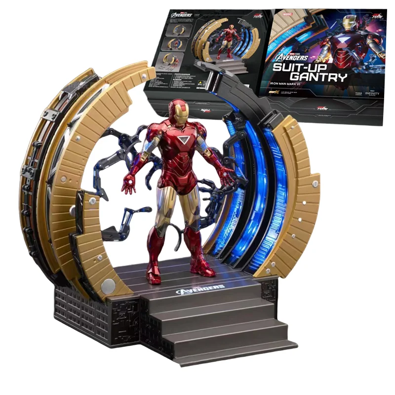 ZD Toys Marvel Avengers 1/10 MK6 With Suit-up Gantry Action Figure Set