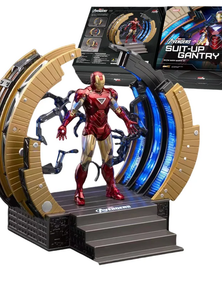 ZD Toys Marvel Avengers 1/10 MK6 With Suit-up Gantry Action Figure Set