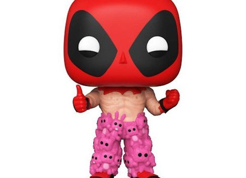 Load image into Gallery viewer, Funko IE POP #754: Deadpool with Teddy Belt ECCC 2021 Excel Vinyl Figure
