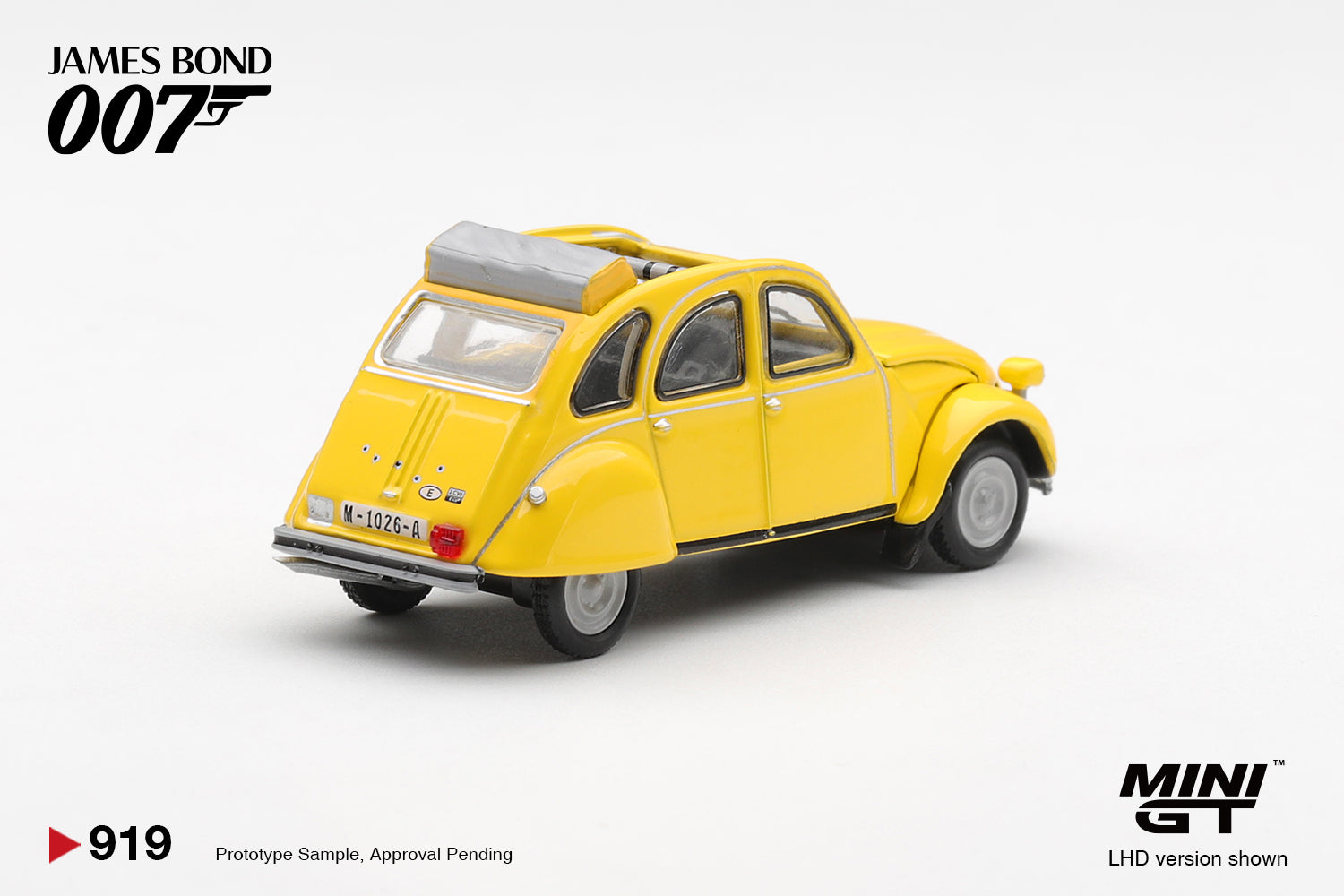 (Pre-order) Mini GT 1/64 #919 007 Citroën 2CV For Your Eyes Only w/Eng Poster