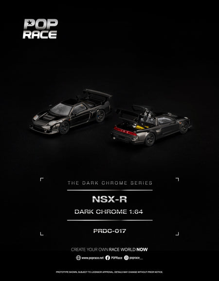 (Pre-order) POP RACE NSX-R DARK CHROME Opening Rear Detailed Engine #PRDC017