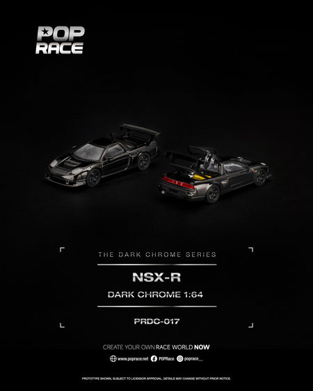 (Pre-order) POP RACE NSX-R DARK CHROME Opening Rear Detailed Engine #PRDC017