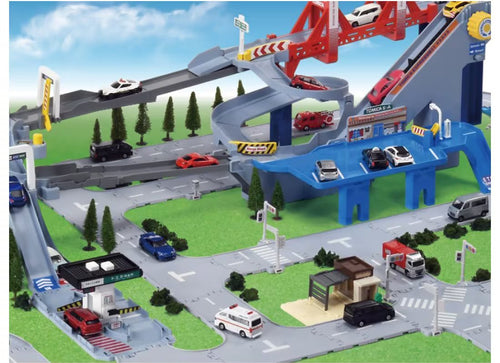 Load image into Gallery viewer, Takara Tomy Tomica World Town Tomica Town Toll Gate Playset Diorama
