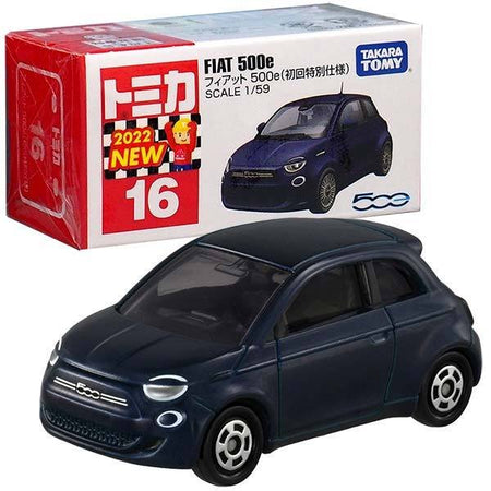 Takara Tomy Tomica Die-cast Car - Scale 1:59 NO.016 Fiat 500e (1st Ed.)