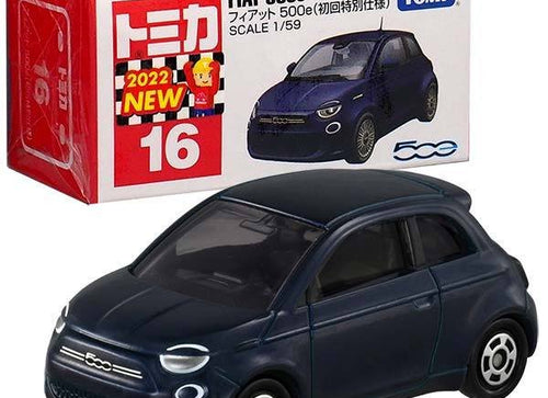 Load image into Gallery viewer, Takara Tomy Tomica Die-cast Car - Scale 1:59 NO.016 Fiat 500e (1st Ed.)
