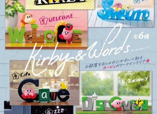 Load image into Gallery viewer, Re-Ment Kirby`s Dream Land Kirby &amp; Words (Set of 6)  Full Box Set

