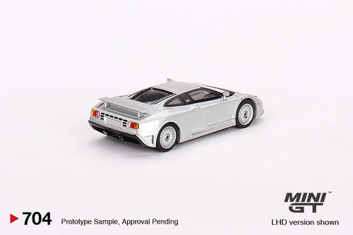Load image into Gallery viewer, Mini GT #704 Bugatti EB110 GT Grigio Chiaro LHD Diecast Model Car
