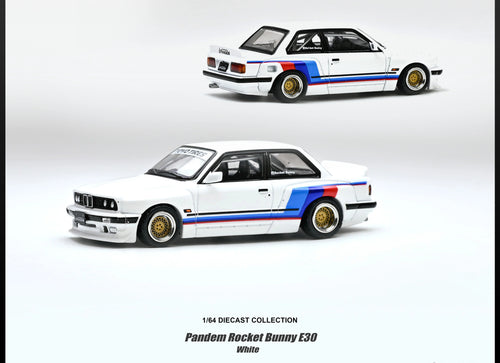 Load image into Gallery viewer, (Pre-order) INNO64 1/64 PANDEM ROCKET BUNNY E30 White Diecast Model Car
